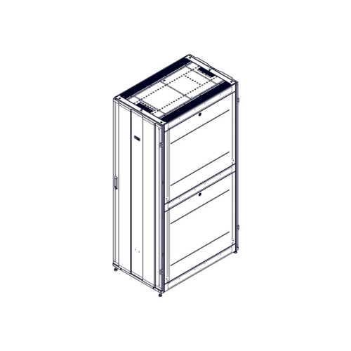 Шкаф Systeme Electric, серия Uniprom, 48U-750/1200, боковые панели 4шт, черный