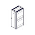 Шкаф Systeme Electric, серия Uniprom, 48U-750/1200, боковые панели 4шт, черный
