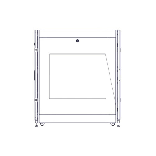 Шкаф Systeme Electric, серия Uniprom, 24U-600/1070, боковые панели 2шт, черный