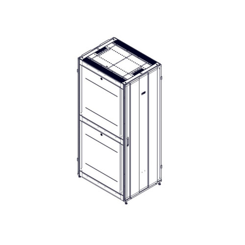 Шкаф Systeme Electric, серия Uniprom, 48U-800/1070, боковые панели 4шт, черный