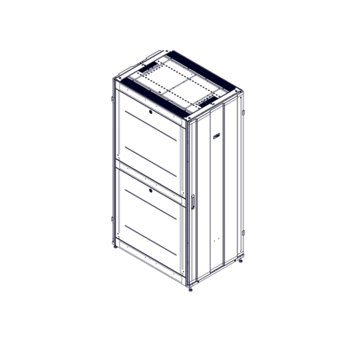 Шкаф Systeme Electric, серия Uniprom, 42U-750/1070, боковые панели 4шт, черный