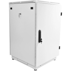 Шкаф коммутационный ЦМО (ШТК-М-24.6.6-3ААА) напольный 24U 600x600мм пер.дв.металл 2 бок.пан. металл 700кг серый 455мм 55кг 1245мм