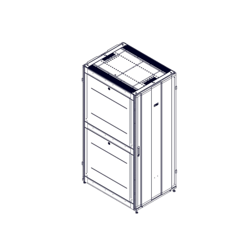 Шкаф Systeme Electric, серия Uniprom, 42U-800/1070, боковые панели 4шт, черный