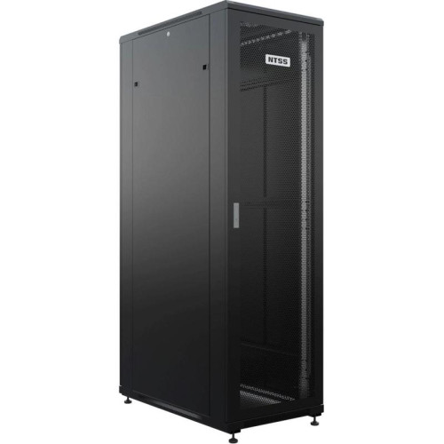 Шкаф серверный NTSS Премиум (NTSS-R42U60120PD/PDD-BL) напольный 42U 600x1200мм пер.дв.перфор. металл 900кг серый 1110мм 150кг IP20 металл
