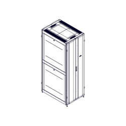 Шкаф Systeme Electric, серия Uniprom, 48U-750/1070, боковые панели 4шт, черный