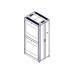 Шкаф Systeme Electric, серия Uniprom, 48U-750/1070, боковые панели 4шт, черный