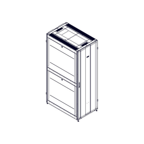 Шкаф Systeme Electric, серия Uniprom, 48U-750/1200, боковые панели 4шт, черный