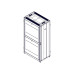Шкаф Systeme Electric, серия Uniprom, 48U-750/1200, боковые панели 4шт, черный