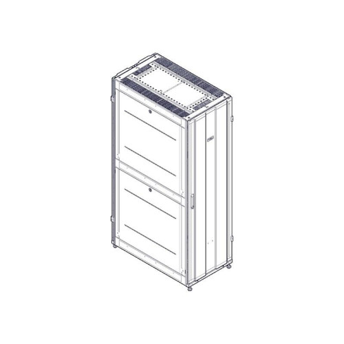Шкаф Systeme Electric, серия Uniprom, 42U-600/1070, боковые панели 4шт, черный
