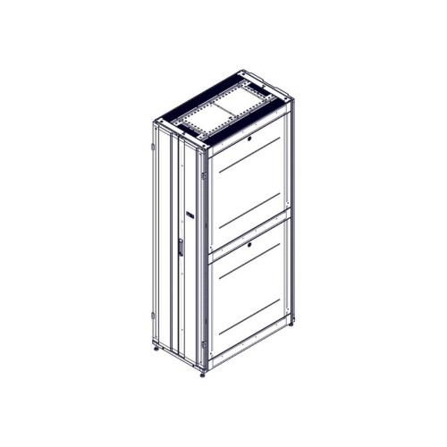 Шкаф Systeme Electric, серия Uniprom, 48U-600/1070, боковые панели 4шт, черный