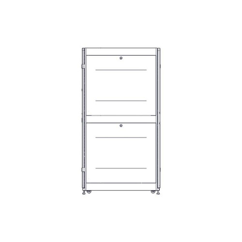 Шкаф Systeme Electric, серия Uniprom, 42U-600/1070, боковые панели 4шт, черный