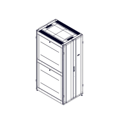 Шкаф Systeme Electric, серия Uniprom, 42U-750/1070, боковые панели 4шт, черный