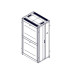 Шкаф Systeme Electric, серия Uniprom, 42U-750/1070, боковые панели 4шт, черный
