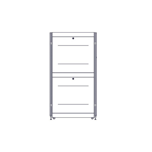 Шкаф Systeme Electric, серия Uniprom, 42U-800/1070, боковые панели 4шт, черный