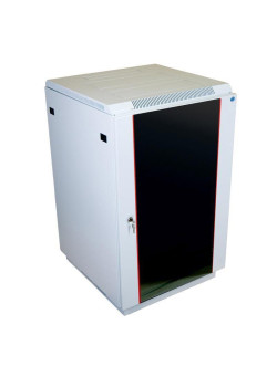 Шкаф коммутационный ЦМО (ШТК-М-18.6.8-1ААА) напольный 18U 600x800мм пер.дв.стекл задн.дв.стал.лист 2 бок.пан. направл.под закл.гайки 270кг серый 655мм 56.1кг 180град. 960мм