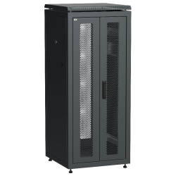 ITK LINEA N 28U 600х600мм распаш. перф. дв. задн. перф. чер.