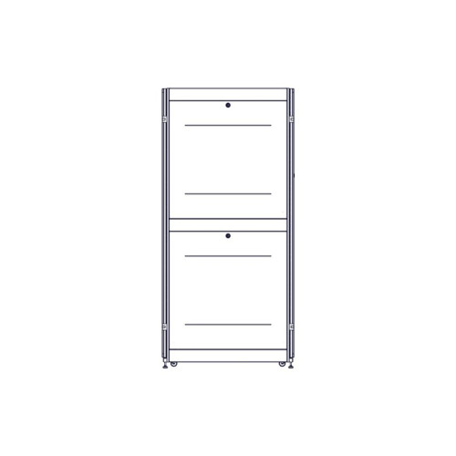 Шкаф Systeme Electric, серия Uniprom, 48U-750/1070, боковые панели 4шт, черный