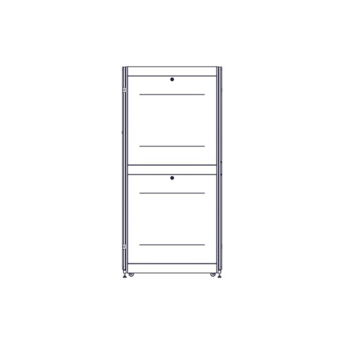Шкаф Systeme Electric, серия Uniprom, 48U-800/1070, боковые панели 4шт, черный