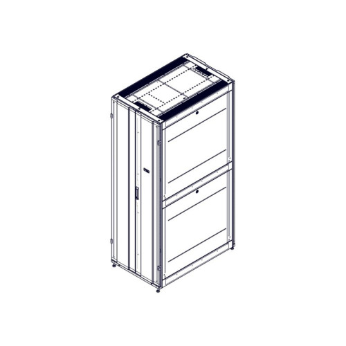 Шкаф Systeme Electric, серия Uniprom, 48U-750/1200, боковые панели 4шт, черный