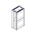 Шкаф Systeme Electric, серия Uniprom, 48U-750/1200, боковые панели 4шт, черный