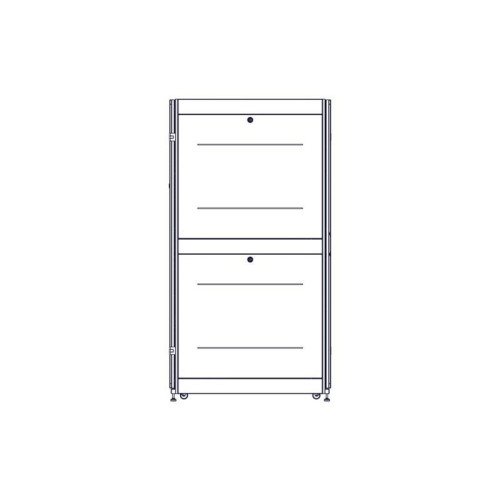 Шкаф Systeme Electric, серия Uniprom, 42U-750/1070, боковые панели 4шт, черный