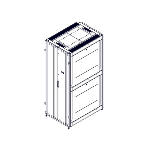 Шкаф Systeme Electric, серия Uniprom, 42U-750/1070, боковые панели 4шт, черный