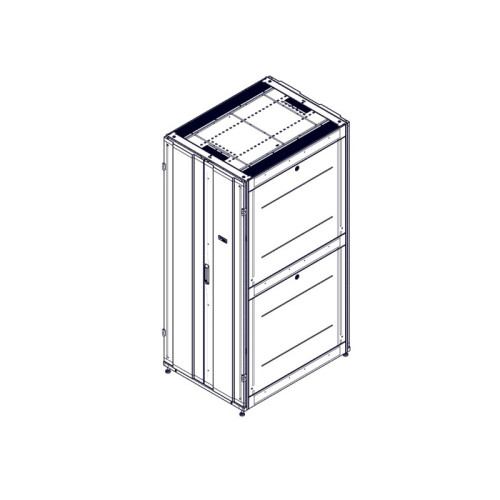 Шкаф Systeme Electric, серия Uniprom, 42U-800/1070, боковые панели 4шт, черный