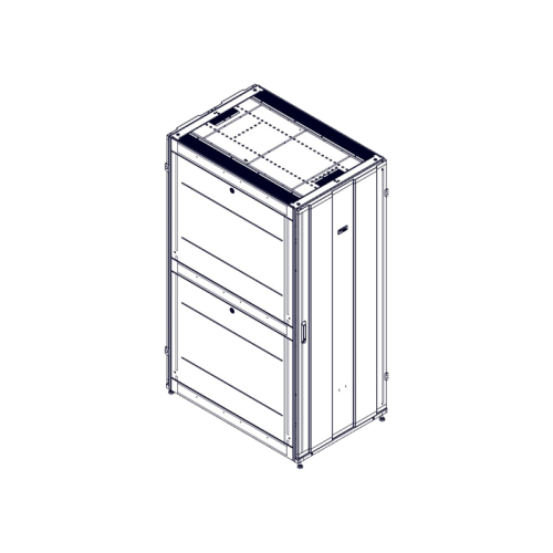 Шкаф Systeme Electric, серия Uniprom, 42U-800/1200, боковые панели 4шт, черный