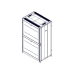 Шкаф Systeme Electric, серия Uniprom, 42U-800/1200, боковые панели 4шт, черный
