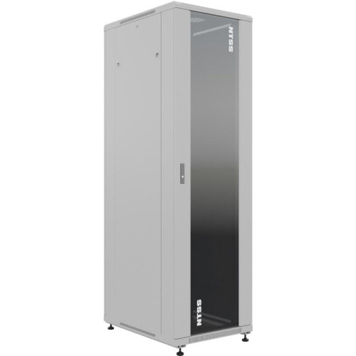 Шкаф серверный NTSS Премиум (NTSS-R22U6080GS) напольный 22U 600x800мм пер.дв.стекл металл 900кг серый 710мм 54.1кг 1102мм IP20 сталь