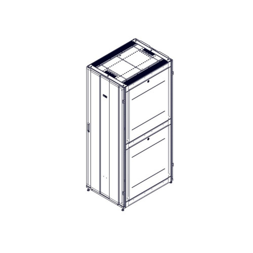 Шкаф Systeme Electric, серия Uniprom, 48U-800/1070, боковые панели 4шт, черный