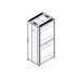 Шкаф Systeme Electric, серия Uniprom, 48U-800/1070, боковые панели 4шт, черный