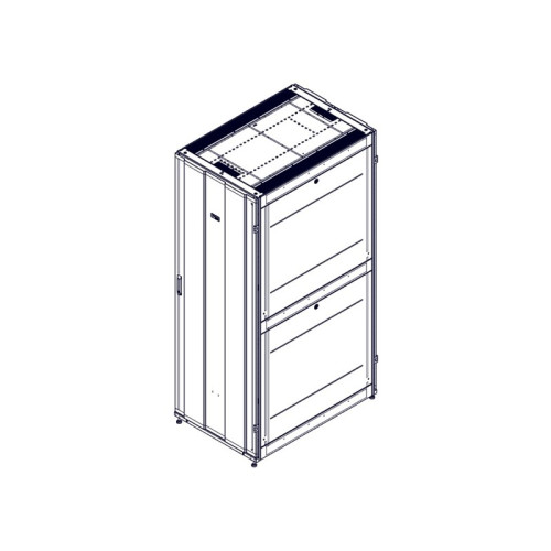 Шкаф Systeme Electric, серия Uniprom, 48U-800/1200, боковые панели 4шт, черный