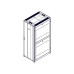 Шкаф Systeme Electric, серия Uniprom, 48U-800/1200, боковые панели 4шт, черный