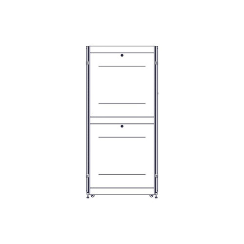Шкаф Systeme Electric, серия Uniprom, 48U-600/1070, боковые панели 4шт, черный