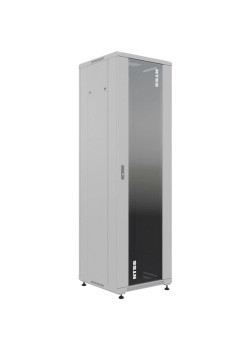 Шкаф коммутационный NTSS Премиум (NTSS-R18U6060GS) напольный 18U 600x600мм пер.дв.стекл металл 900кг серый 510мм 903мм IP20