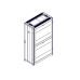 Systeme Electric mounting cabinet, Uniprom series, 42U-600/1200, 4pcs side panels, black