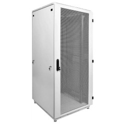 Шкаф серверный напольный ЦМО ШТК-М, IP20, 42U, 2030х800х800 мм (ВхШхГ), дверь: перфорация, боковая панель: сплошная съемная, цвет: серый