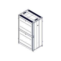 Шкаф Systeme Electric, серия Uniprom, 42U-800/1200, боковые панели 4шт, черный