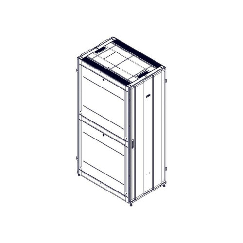 Шкаф Systeme Electric, серия Uniprom, 48U-800/1200, боковые панели 4шт, черный