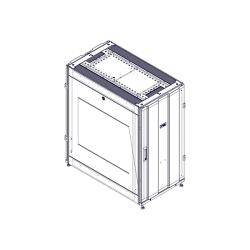 Шкаф Systeme Electric, серия Uniprom, 24U-600/1070, боковые панели 2шт, черный