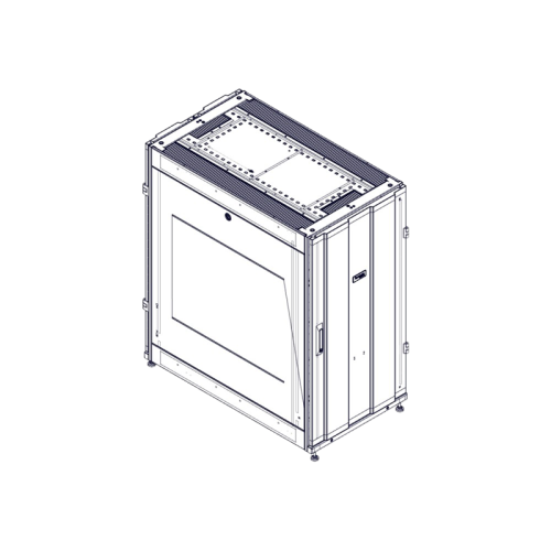 Шкаф Systeme Electric, серия Uniprom, 24U-600/1070, боковые панели 2шт, черный