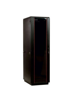 Шкаф серверный ЦМО (ШТК-М-42.8.10-1ААА-9005) напольный 42U 800x1000мм пер.дв.стекл задн.дв.спл.стал.лист 2 бок.пан. направл.под закл.гайки 550кг черный 855мм 134.6кг 180град. 2030мм IP20 сталь