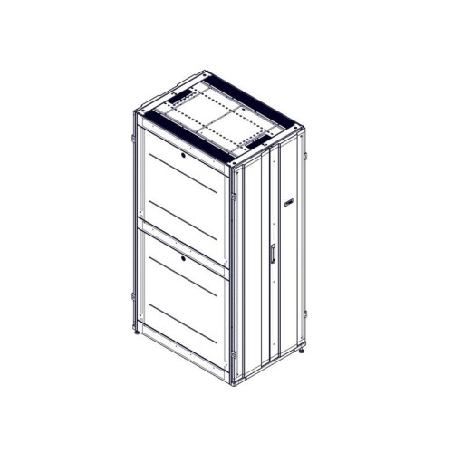 Шкаф Systeme Electric, серия Uniprom, 42U-750/1070, боковые панели 4шт, черный