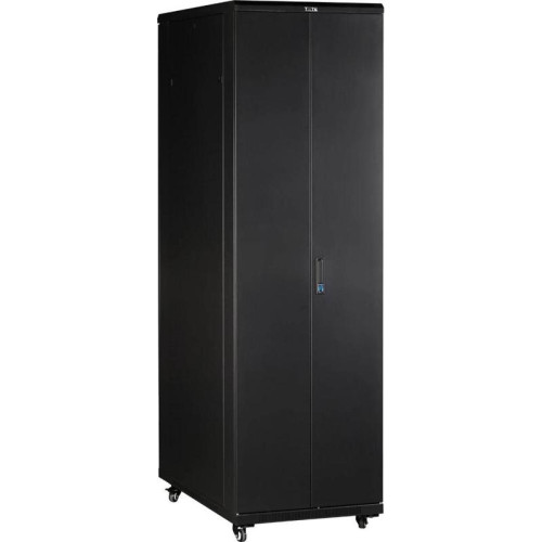 Шкаф коммутационный Lanmaster Business (TWT-CBB-18U-6X10-P1) напольный 18U 600x1000мм пер.дв.перфор. задн.дв.перфор.2-хст. 2 бок.пан. 800кг черный 926мм IP20