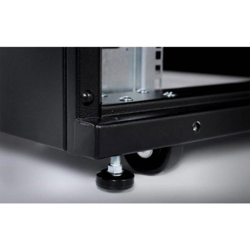 Шкаф серверный ЦМО (ШТК-СП-48.8.12-48АА-9005) напольный 48U 800x1130мм пер.дв.перфор. задн.дв.перфор.2-хст. 2 бок.пан. направл.под закл.гайки 1350кг черный 890мм 170кг 180град. 2215мм