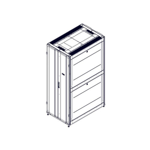 Systeme Electric mounting cabinet, Uniprom series, 42U-750/1200, 4pcs side panels, black