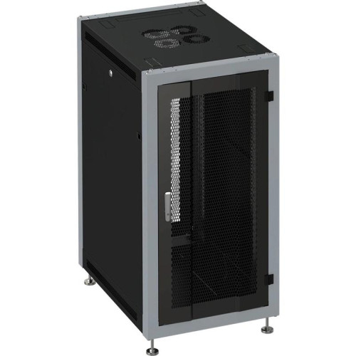 Шкаф коммутационный Sysmatrix (SL 6622.933 ) напольный 22U 600x600мм пер.дв.перфор. задн.дв.перфор. 800кг черный 450мм 51кг 180град. 1100мм IP20 металл