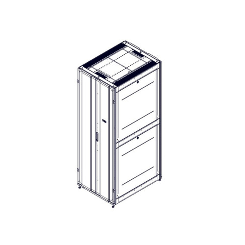 Шкаф Systeme Electric, серия Uniprom, 48U-800/1070, боковые панели 4шт, черный