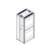 Шкаф Systeme Electric, серия Uniprom, 48U-800/1070, боковые панели 4шт, черный